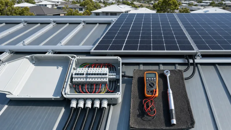 Photovoltaic panels and electrical combiner box wiring for a do it yourself solar system