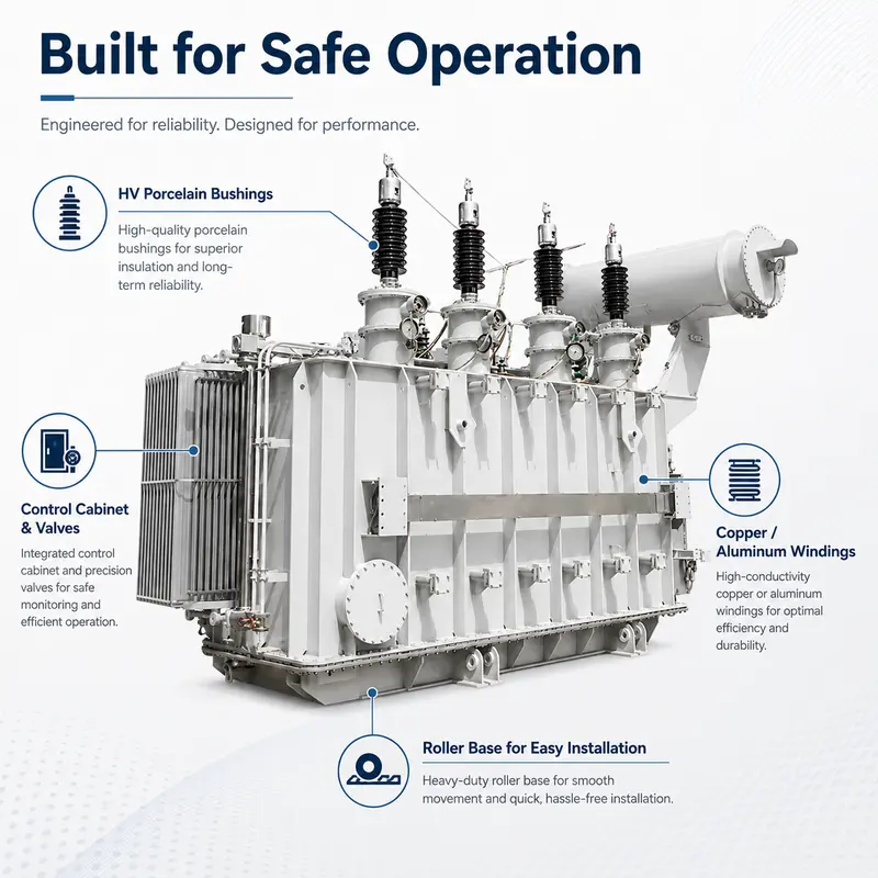 110 kV Three-Phase Oil-Immersed Power Transformer 1 / 5 / 16 MVA — typical application