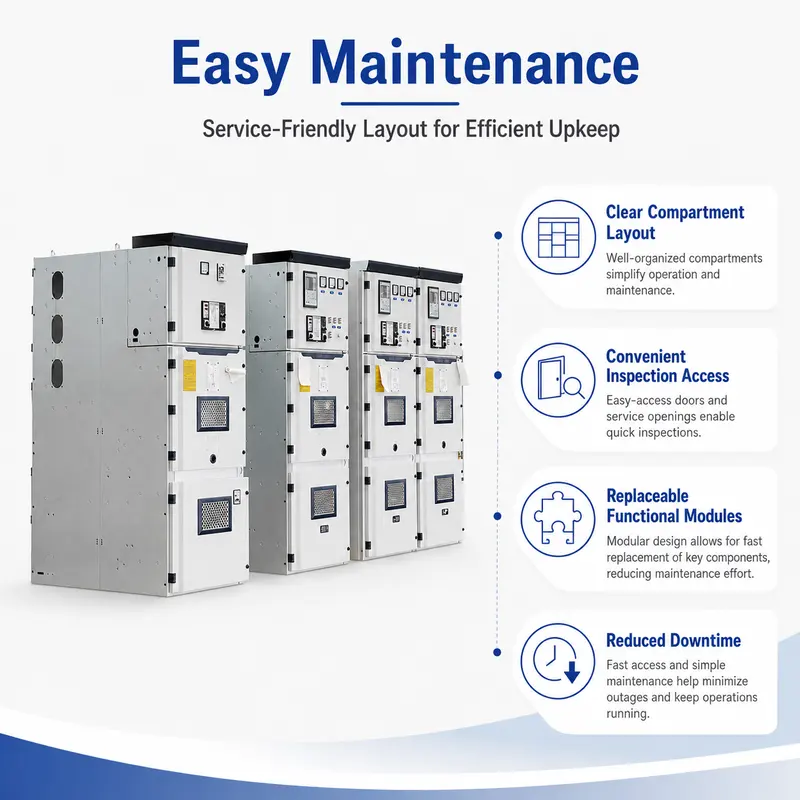 12–35kV AC Indoor Stainless Steel HV Switchgear, 4000A, IP65 (Energy Saving) — typical application