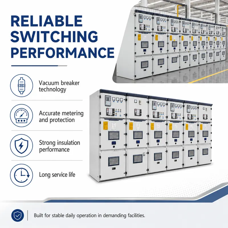 12kV Armored Withdrawable Metal-Clad Switchgear, 4000A (Indoor, IP-rated) — specification and nameplate detail