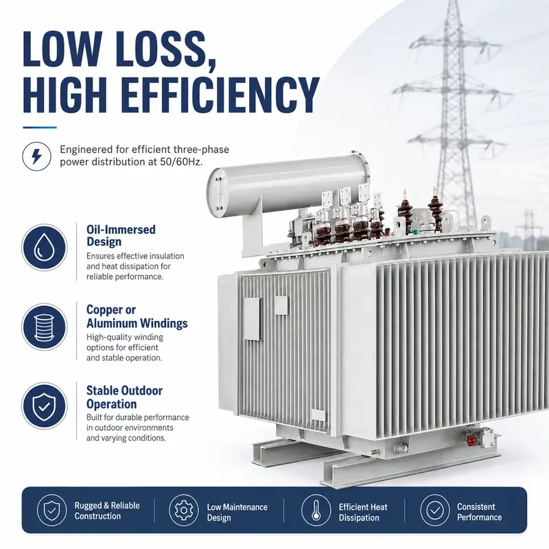 1500–2500kVA 6kV–35kV Variable Three-Phase Oil-Immersed Power Transformer — safety and protection features