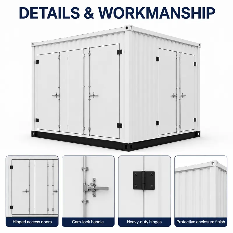 1600 kVA 10/0.4 kV Prefabricated Container Box Substation — workmanship detail