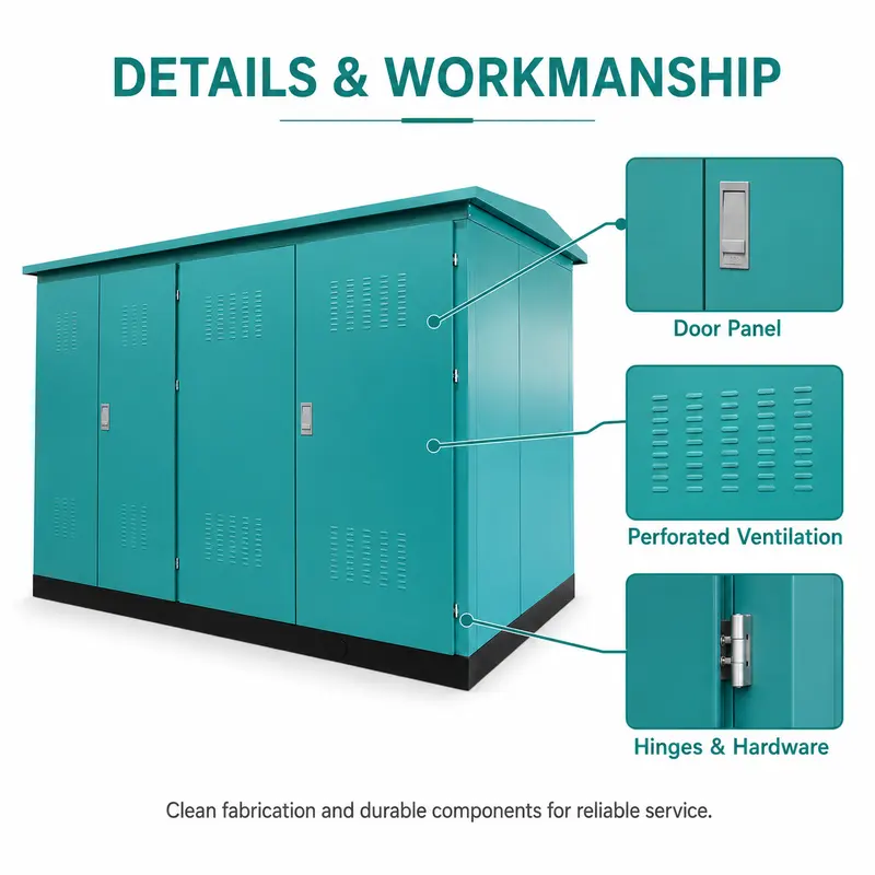 200 kVA 15/0.4 kV Compact Box-type Substation — workmanship detail