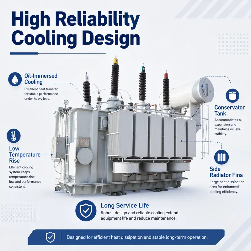 33 / 66 kV Three-Phase Oil-Immersed Power Transformer 15 / 20 MVA — specification and nameplate detail