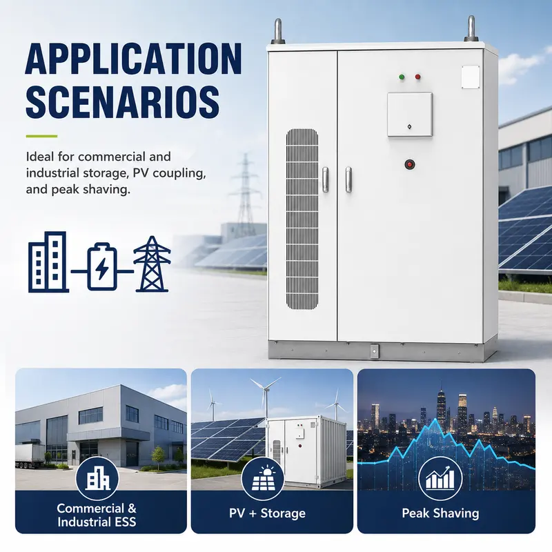 372kWh Liquid-Cooled Energy Storage System — Integrated Battery Cabinet — typical application
