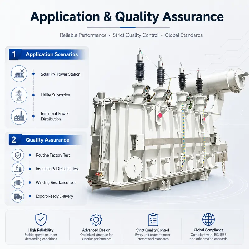 50 MVA Oil-Immersed Power Transformer 110–230 kV for Solar Power — customisation options