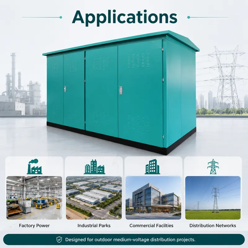 630 kVA 33 kV Compact Power Distribution Substation — typical application
