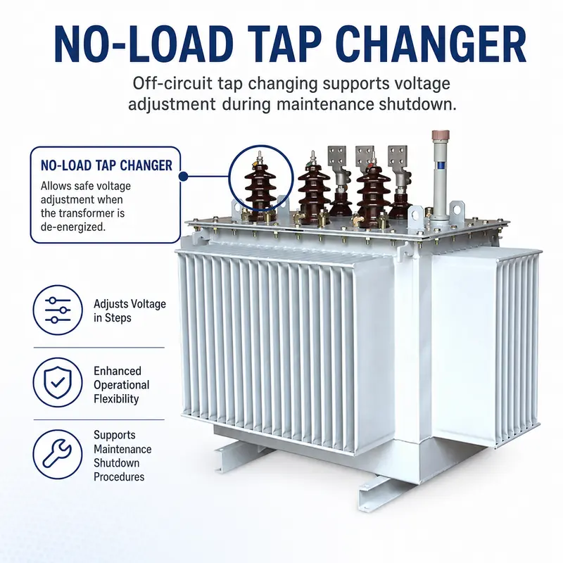 800kVA & 1000kVA 20kV/400V Three-Phase Oil-Immersed Transformer (No-Load Tap Changer) — safety and protection features