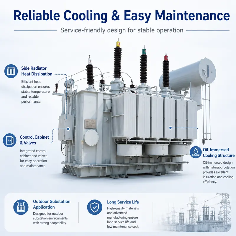 Customized 25 MVA / 31500 kVA Power Transformer 66–72.5 kV — typical application