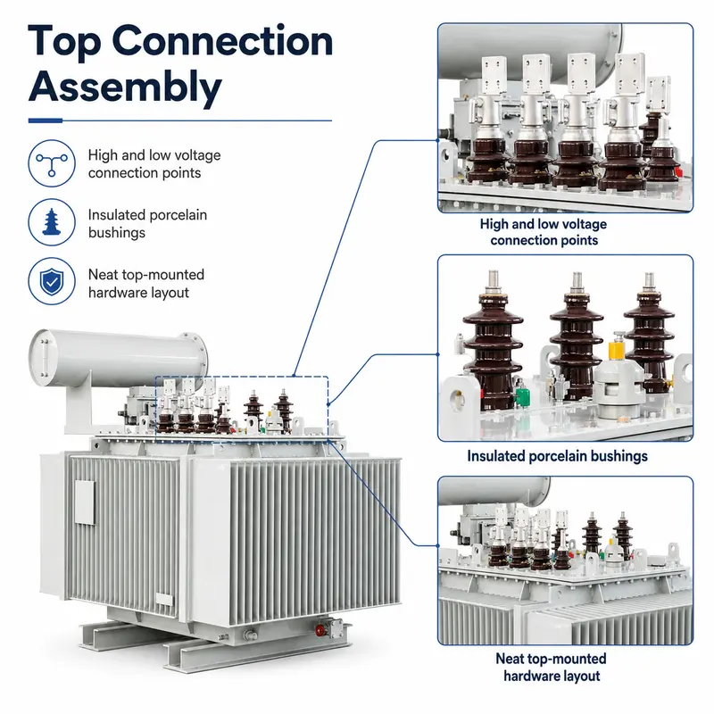 High-Efficiency 33kV 2500kVA Energy-Saving Oil-Immersed Distribution Transformer (Copper Winding) — workmanship detail