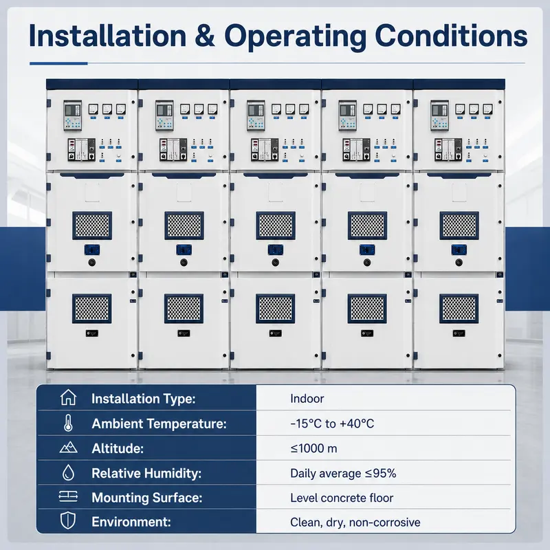 Intelligent 12–24kV Metal-Clad HV Switchgear, 4000A, Stainless Steel IP65 — customisation options