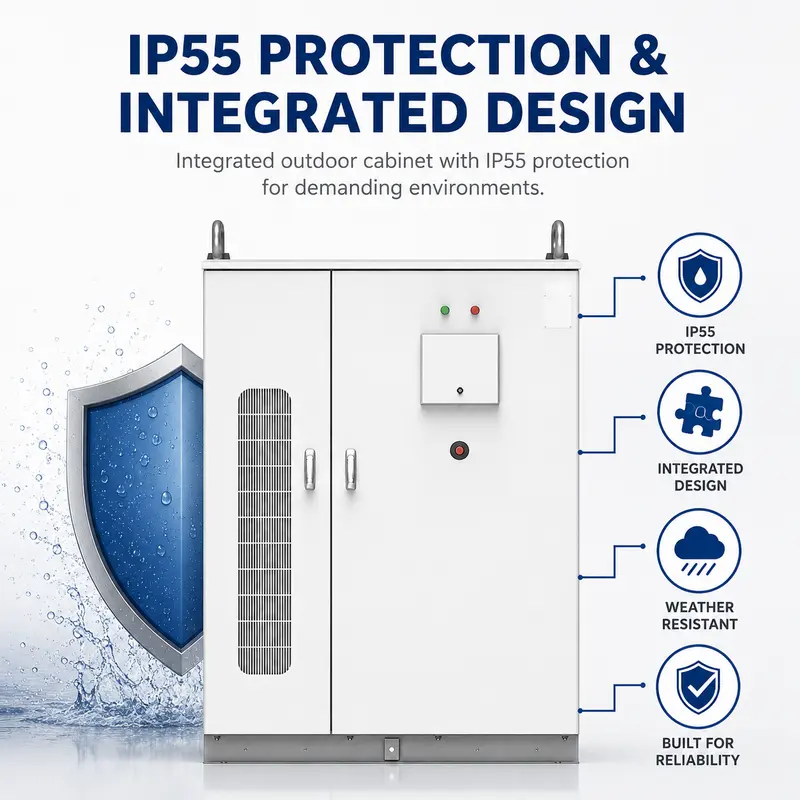 Liquid-Cooled Battery Energy Storage System — Integrated Cabinet (Battery Module & Rack) — safety and protection features