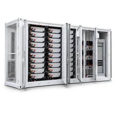 Outdoor BESS 20FT Container, 1MW / 500kWh–1000kWh (Liquid-Cooled, IP67) — product photo on white background