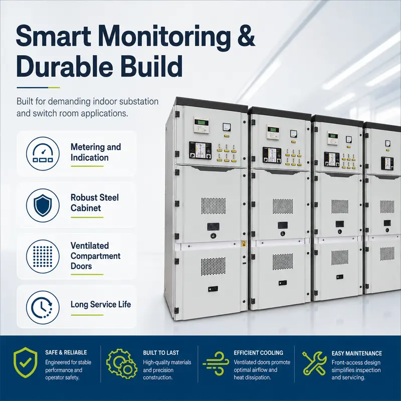 Smart 12–35kV Metal-Clad Switchboard / Distribution Panel, 4000A, IP65 — typical application