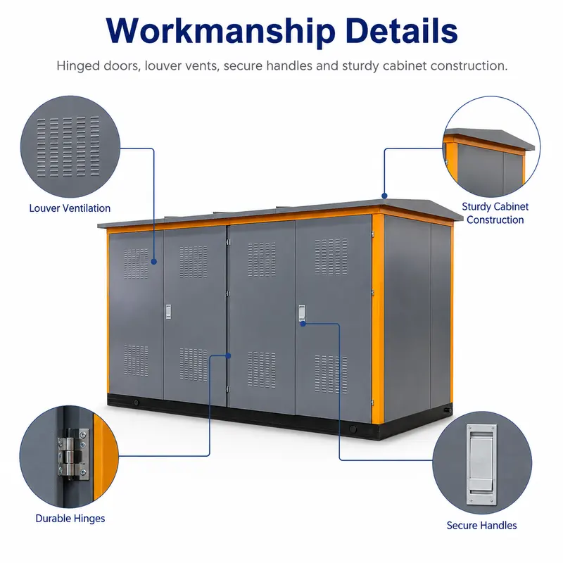 Three Phase 11–36 kV Compact Package Substation — workmanship detail